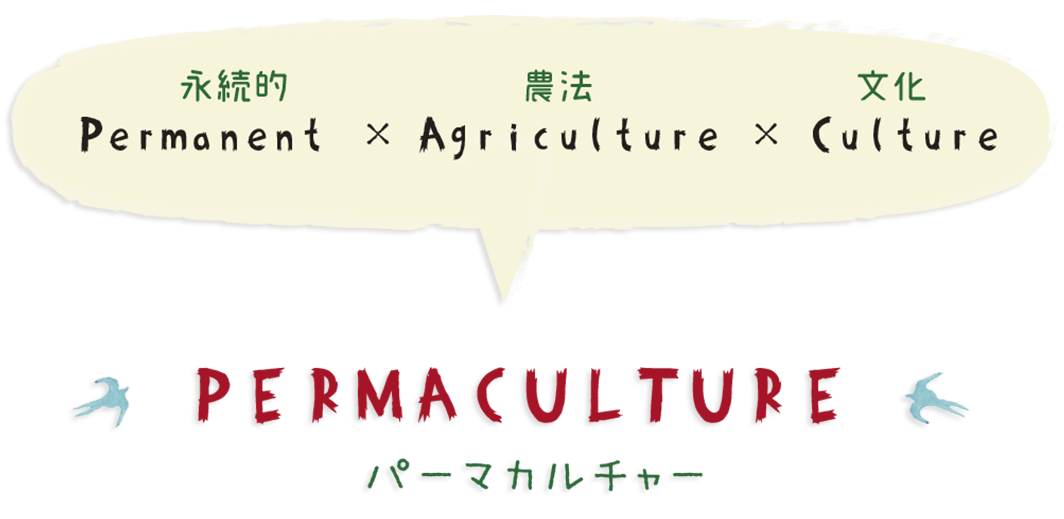 パーマカルチャー（Permaculture） ＝ 永続的（Permanent） × 農法（Agriculture） × 文化（culture）